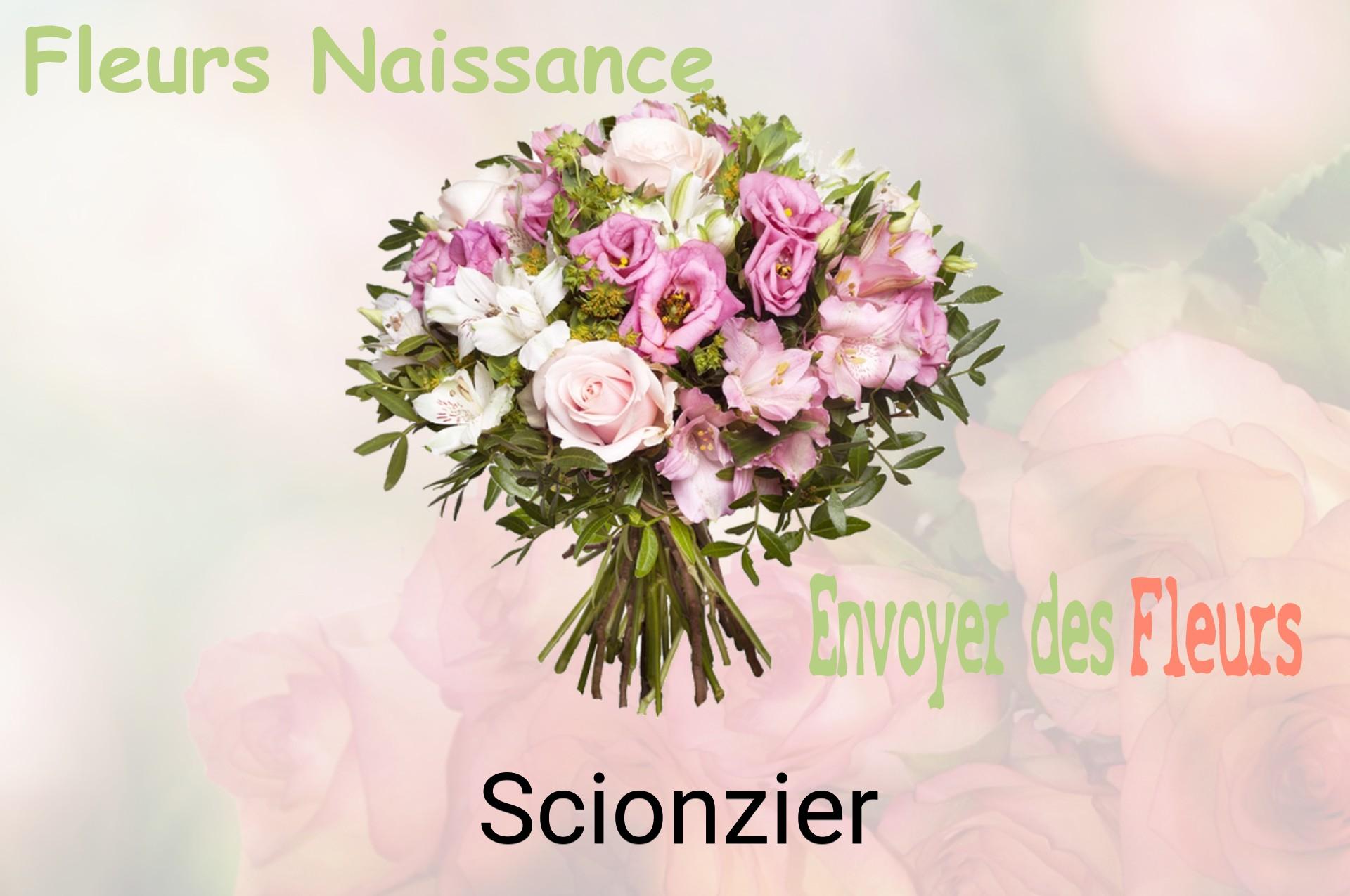 Bouquet de fleurs de naissance livré à Scionzier